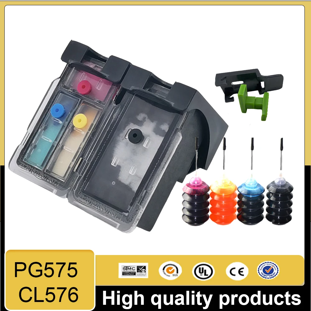 PG575 CL576 575XL 576XL Remanufactured Ink Cartridge PG-575 CL-576 for Canon PIXMA S3550i TS3551i TS3750i TS3751i TS3752i