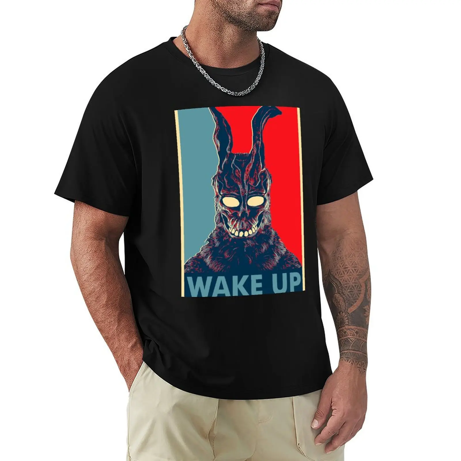 Wake Up Donnie Darko Poster T-Shirt t shirt man cotton T-Shirt
