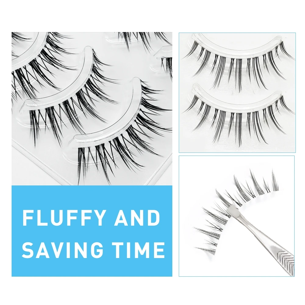 DIY Lashes Premade Fan A/M kształt kolce klastra przedłużanie rzęs indywidualny makijaż naturalny delikatny 3D Premade pedcuncle Hyali