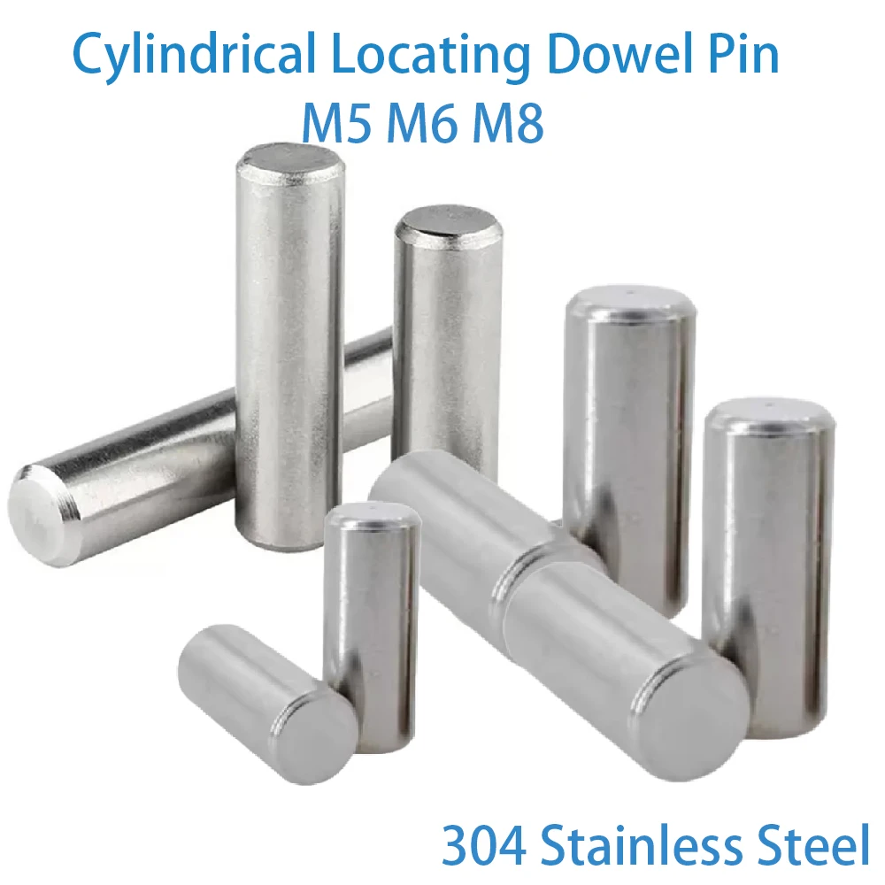 

Cylindrical Locating Dowel Pin M5 M6 M8 304 Stainless Steel Metal Fixed Shaft Lock Pins Round Bar Solid Rod L=6/8/10/12/14-100mm