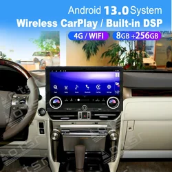 13.1” 8 Core Upgrade 2024 Android Car Multimedia Automotive Radio For Lexus GX460 GX400 2010~2023 GPS Navigation WIFI Head Unit