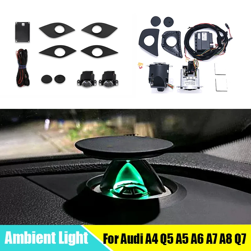 

Led car light interior Lift tweeter Ambient Light For Audi A4 Q5 A5 A6 A7 A8 Q7 Center Dashboard Lifting Speaker tweeter BO lift