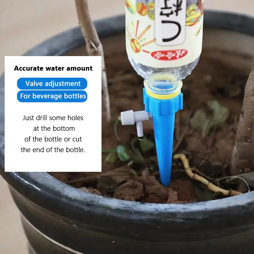 5Pcs Garden Dripper Self Watering Spike Automatic Drip Irrigation Garden Drip Irrigation Control System Home Flower Garden Tool