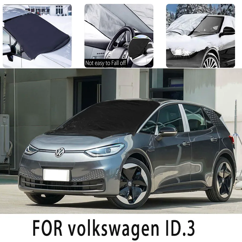 

Car snowcover frontcover for volkswagen ID.3 auto heat insulation sunshade Antifreeze wind Frost prevention car accessories