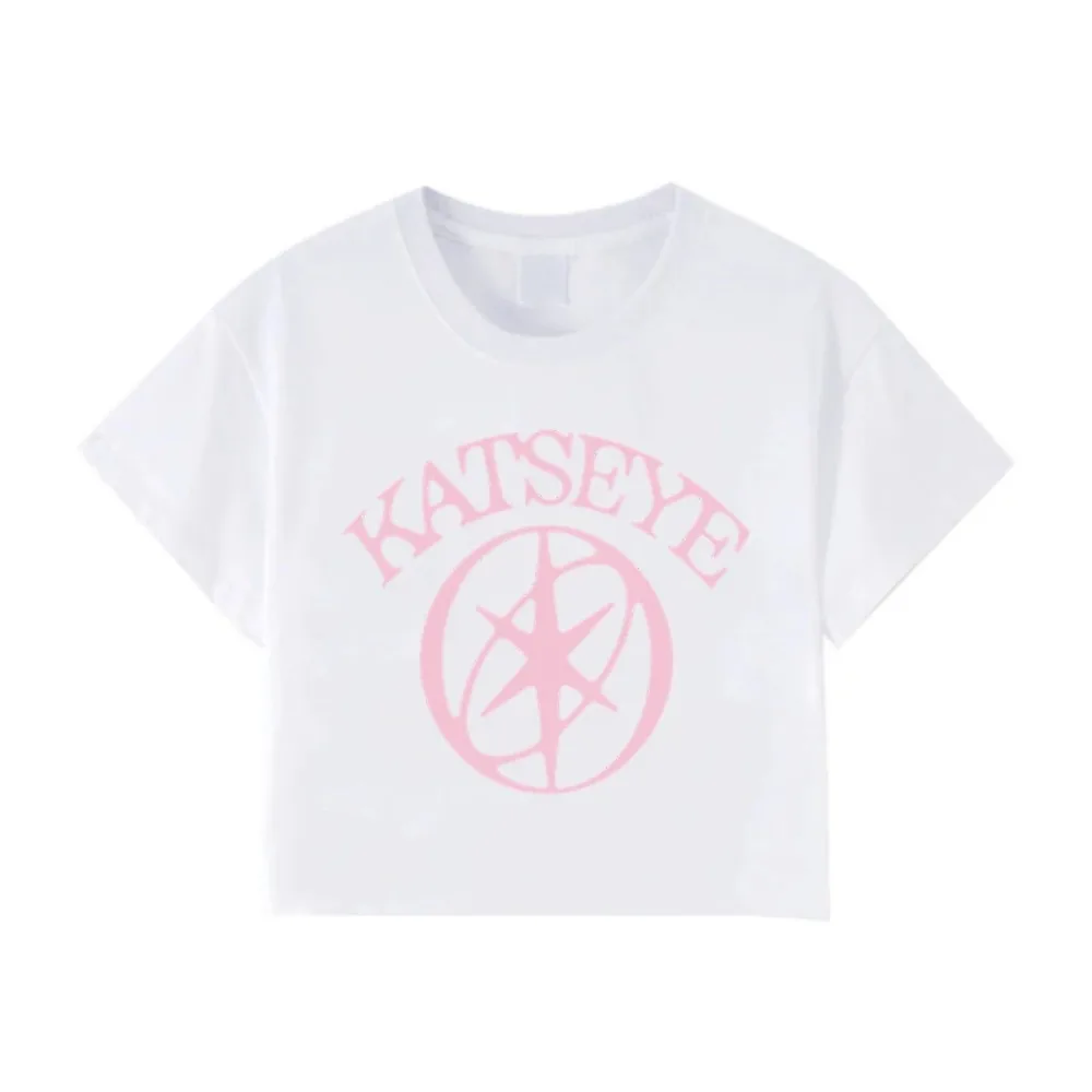 Kpop Girl Group Katseye Crop Top Casual T-Shirts Damen Korean Ulzzang Katseye Cropped T-Shirt Geschenke Damen Y2K Kleidung – Detail 12