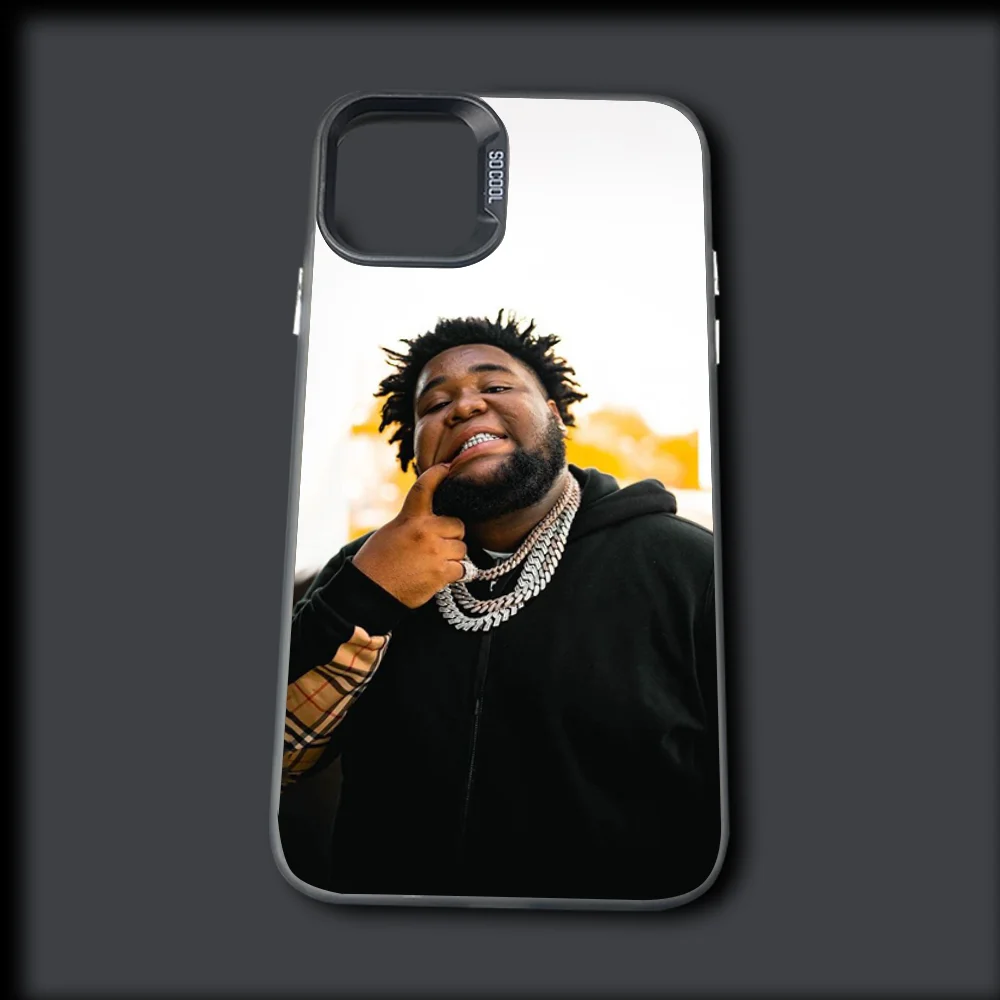 Rapper Rod W-Wave Phone Case For iPhone 16,15,14,13,12,11,Mini,Pro,MAX Gray Drop Matte Shockproof Soft Cover