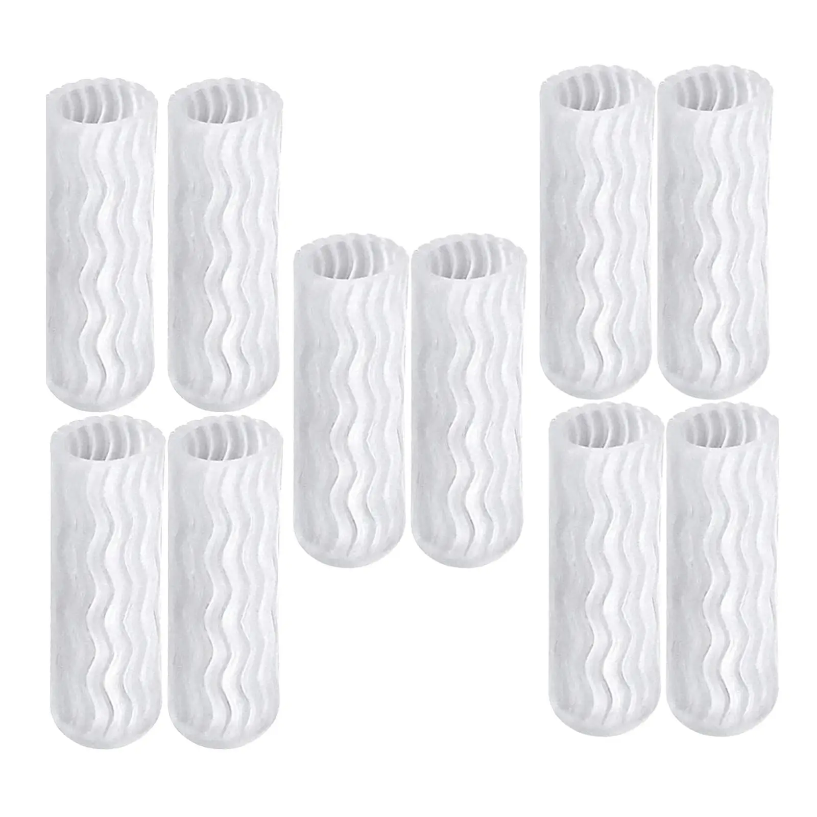 10x Reusable Sleeves Toe Corrector Thread Toe Caps for Wen Women Hammer Toe
