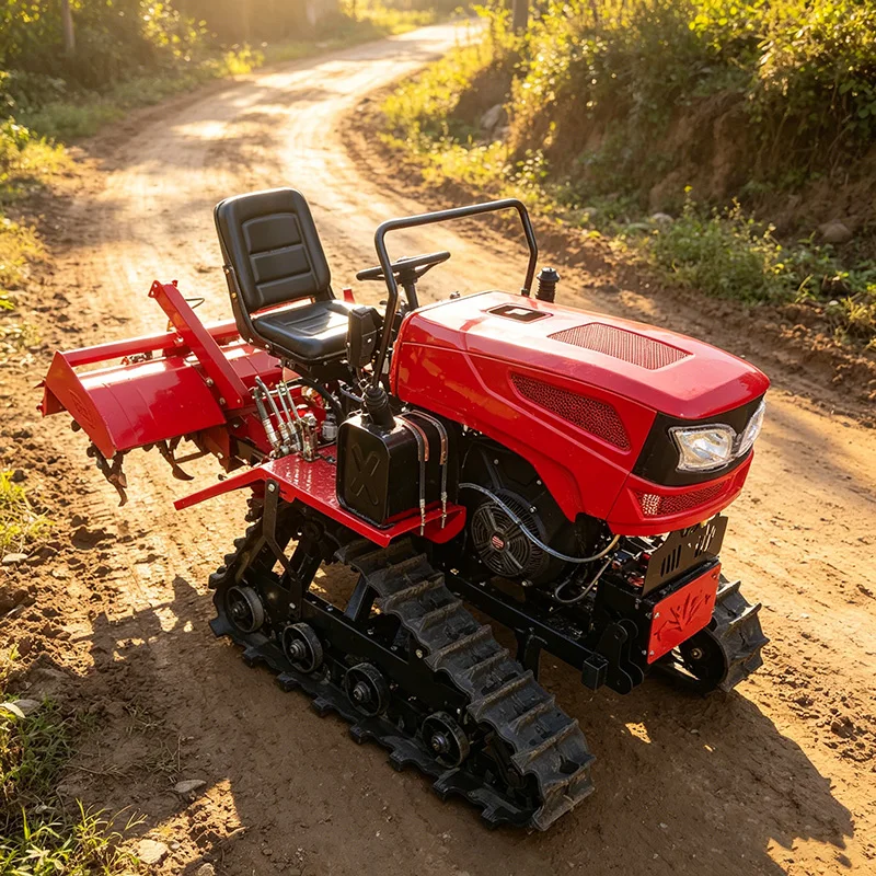 

Customized Crawler rotary tiller, multifunctional mini tiller, 35 HP tractor, high-power cultivator and intertiller