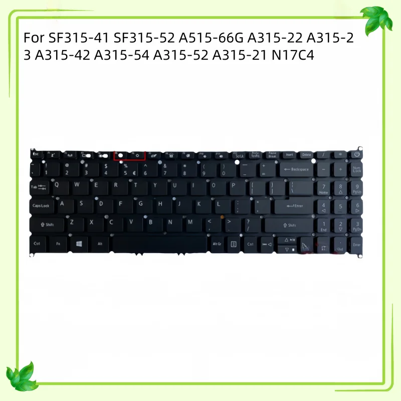 

Новая американская английская раскладка клавиатуры для ноутбука Acer SF315-41 SF315-52 A515-66G A315-22 A315-23 A315-42 A315-54 A315-21 N17C4 A315-52