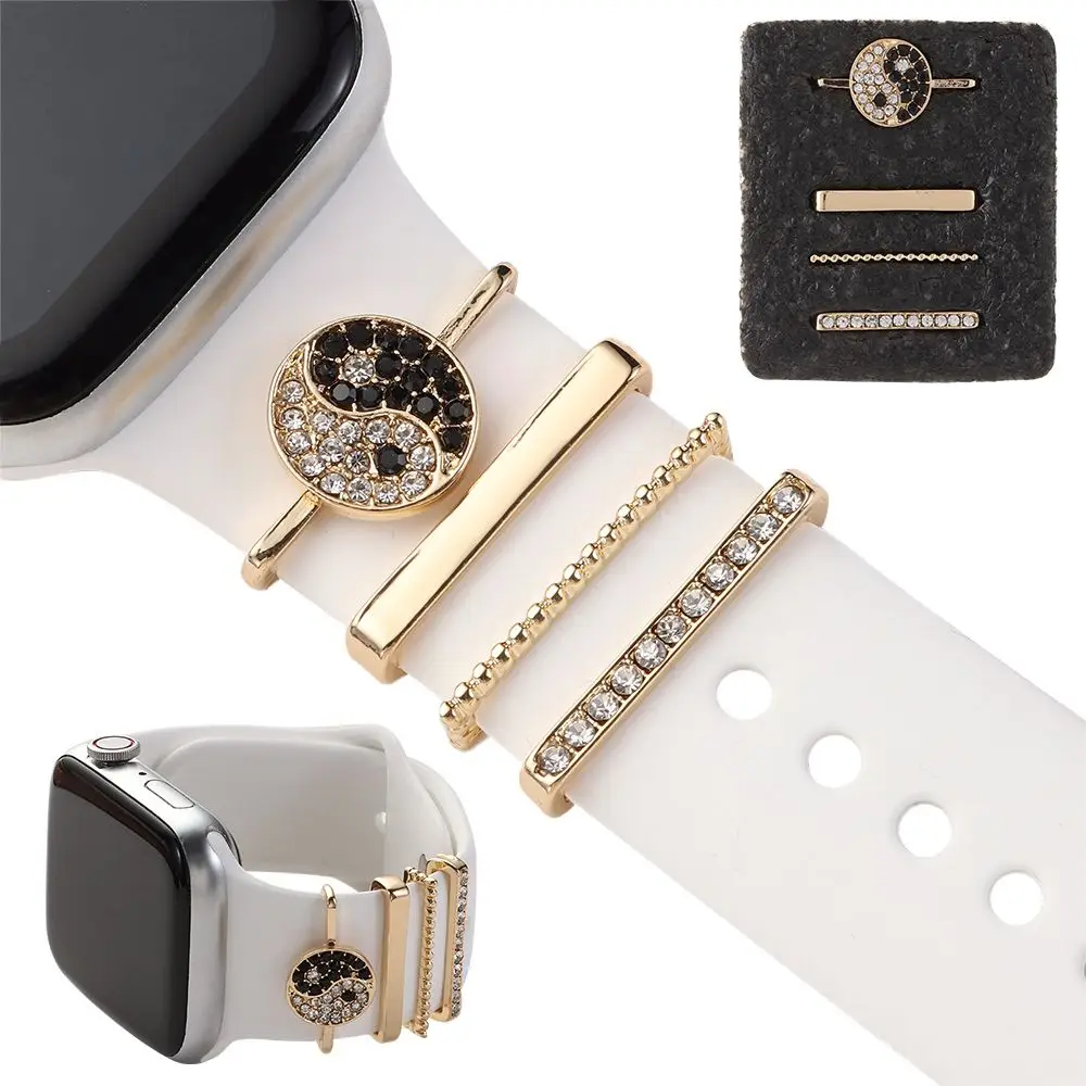 

Creative Nails Diamond Wristbelt Charms Strap Accessories Decorative Ring Watch Band Ornament