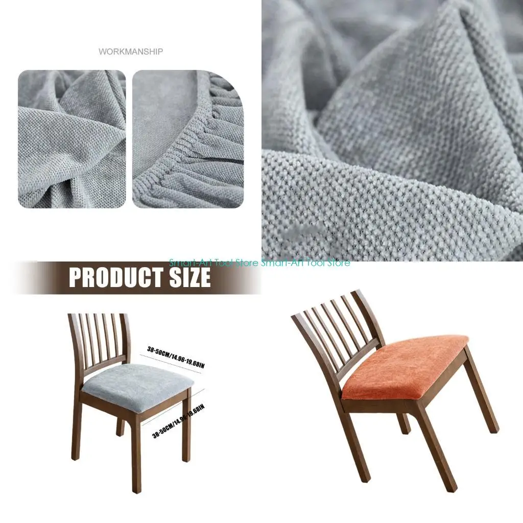E1PB Washable Flexible Stool Case Soft Fleece Fabric Chair Defender Accommodates Various Chairs Telecommute Use