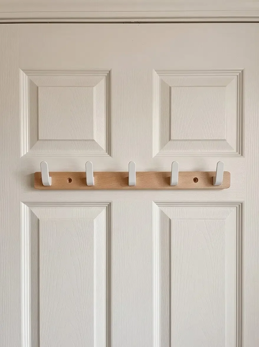 Morden Wall Coat Rack With 4/5/6 Hooks Rustic Wall Mounted Organizers Modern Natural Wooden Pegs for Hanging Coat Clothes Hat