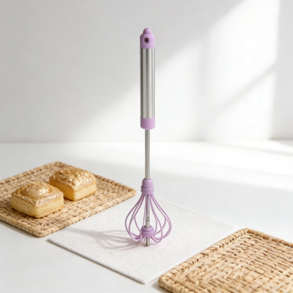 Adjustable Semi-automatic Egg Beater Home Save Labour Manual Egg Beater Hand-pressed Pressing Type Egg Mixer Kitchen Baking Tool