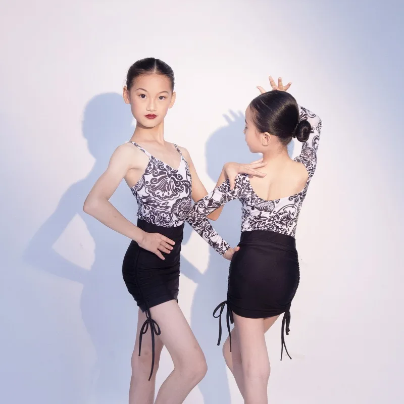 Advanced Latin Dance Dress 2024 New Summer Girls' Practice Performance Dress Children's Dance Split Set dresses for women