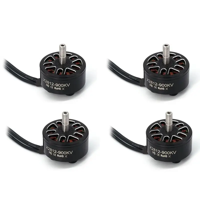 B68A 4Pcs X2812 900KV Brushless Motor 2-6S 4Mm Bearing Shaft For RC Multirotor Airplane FPV Long Range Drone DIY Parts