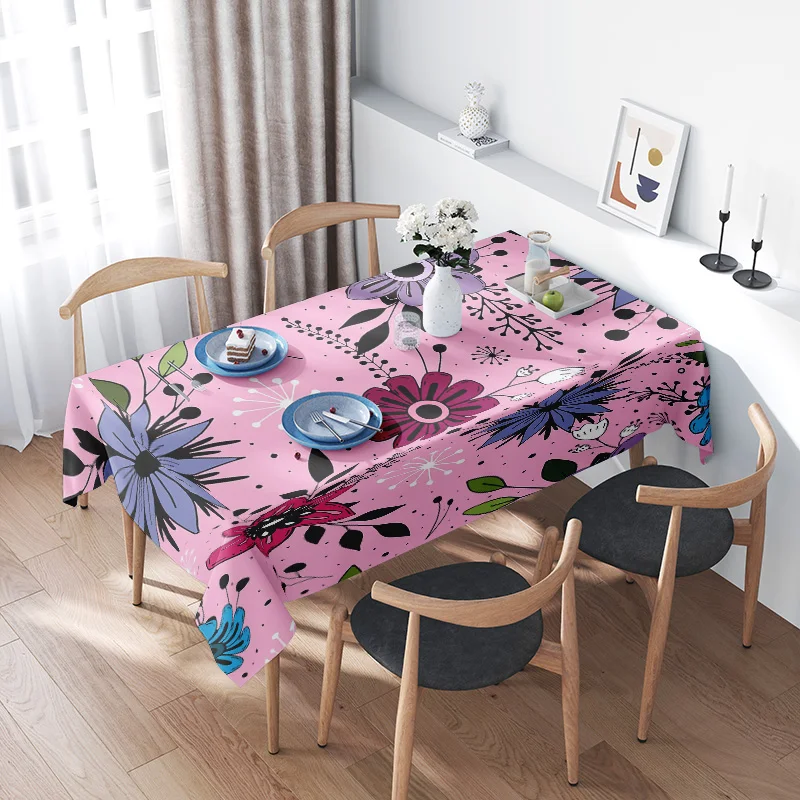 Decorar su hogar con estilo Tocha floral rosa para mesas de comedor Ajuste perfecto 72 x 108 pulgadas Hermoso diseño Compre ahora en AliExpres