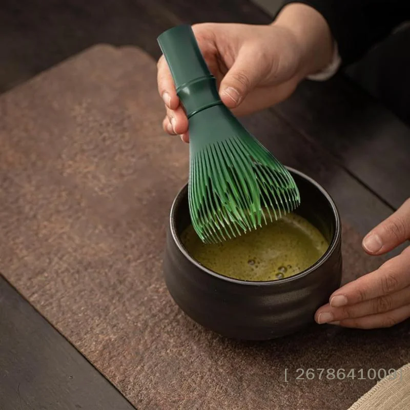 ⚑Matcha Whisk Reusable Resin Whisk Non Slip Handle Food Grade Green Tea Powder Whisk Daily Matcha Whisk Preparation
