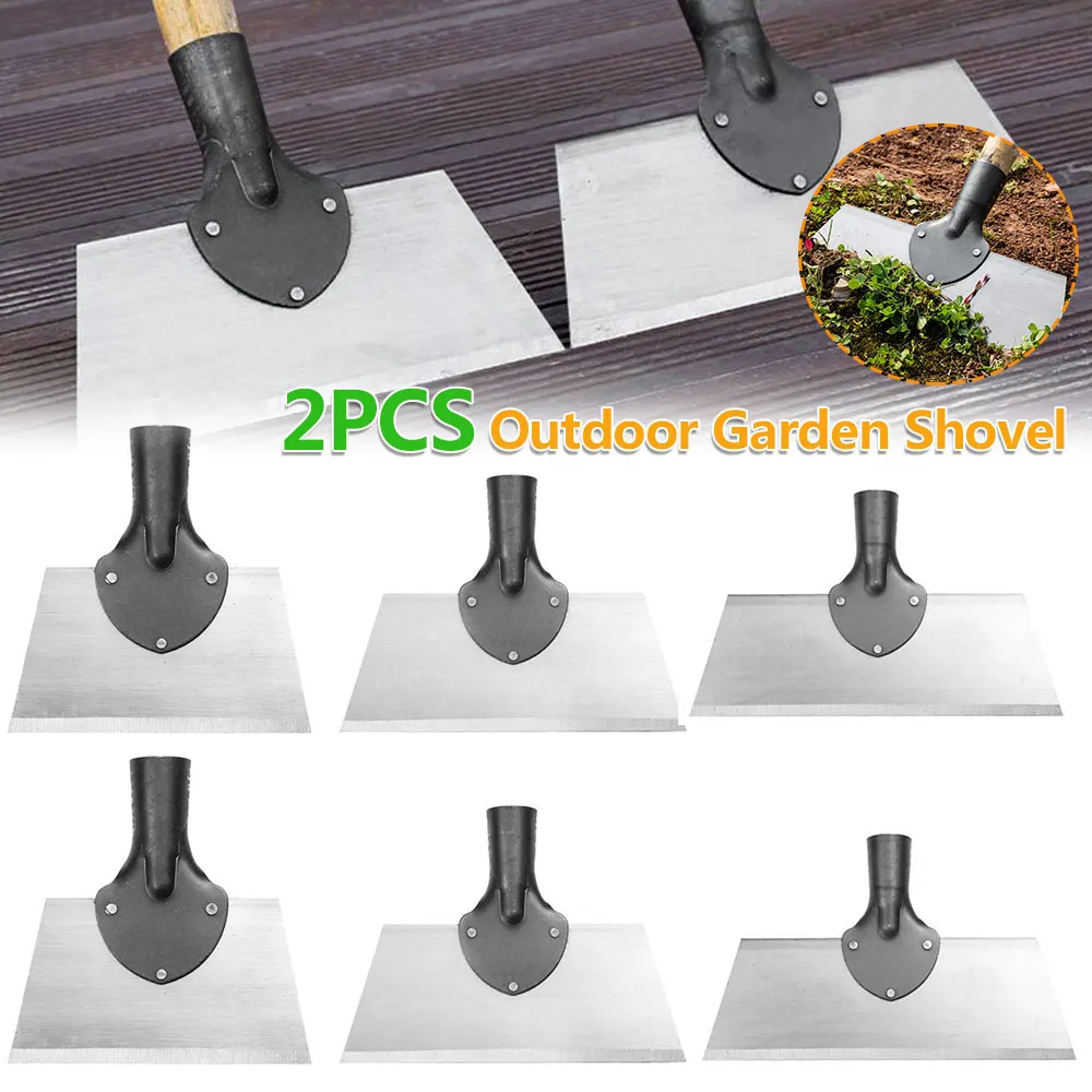 

2PCS Multifunctional Outdoor Garden Shovel Flat Shovel Garden Scraper Deicing Remove Manure Shovel Farm Weeding Planting Shovel