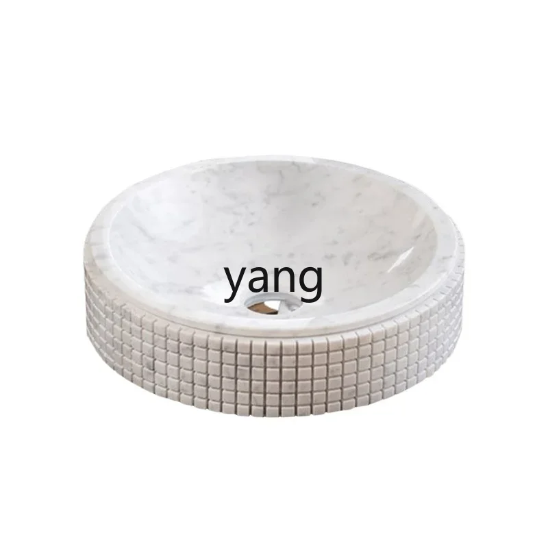 

Yjq Creative Marble Washbasin Customizable Toilet Washbasin Hotel Table Basin