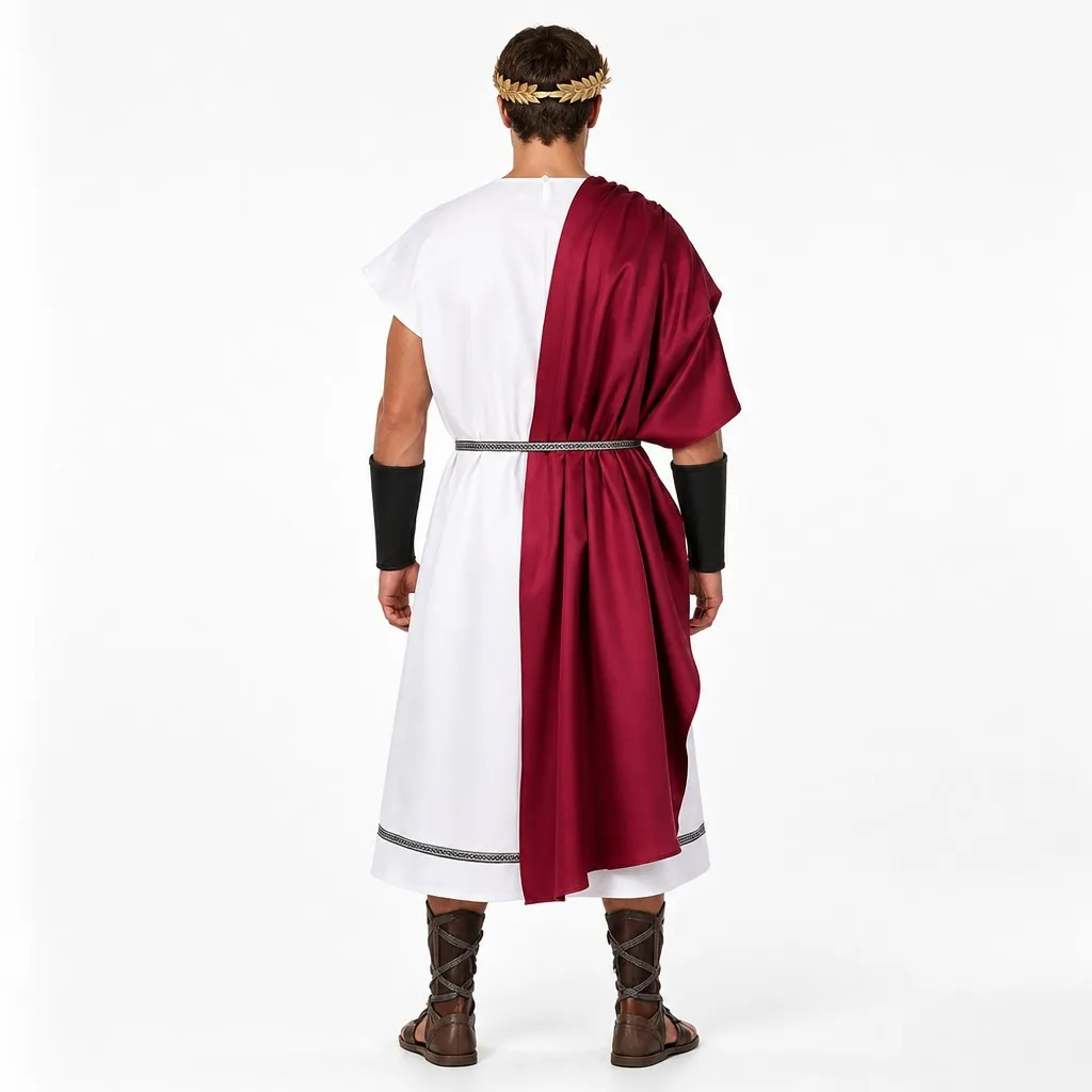Costume Grec Antique Homme avec Ceinture et Brassards – photo 4