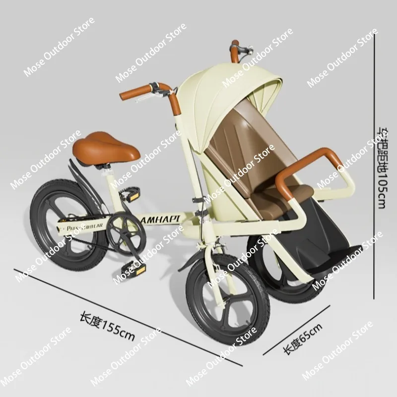 

New bicycle with child bicycle parent-child car 20 inch front baby seat mother and baby car three-wheeled baby car