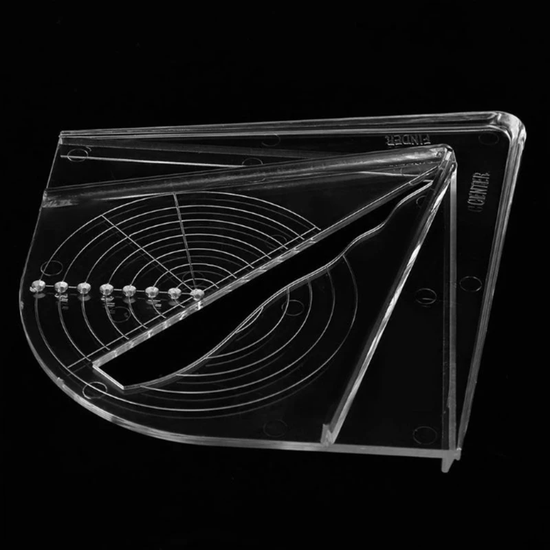Y1UD Plastic Center Finder for Square Round Octagons Hexagon , Wood Turners Lathe Work Drawing Circle Tools