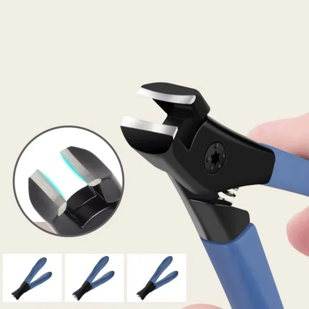 Professionelle Anti-Spritz-Nagelknipser, groß, dick, hart, große Nagelschere, ABS-Diagonalzange für den Haushalt