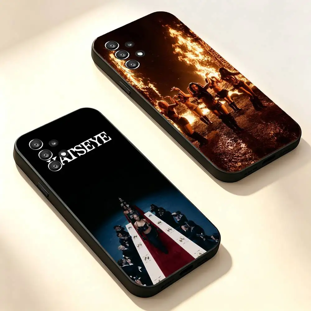 Kpop Style K-KatSeye Black Protective Cell Cover Soft case For Samsung S10,20,21,22,23,24,25,30Ultra Plus FE Lite