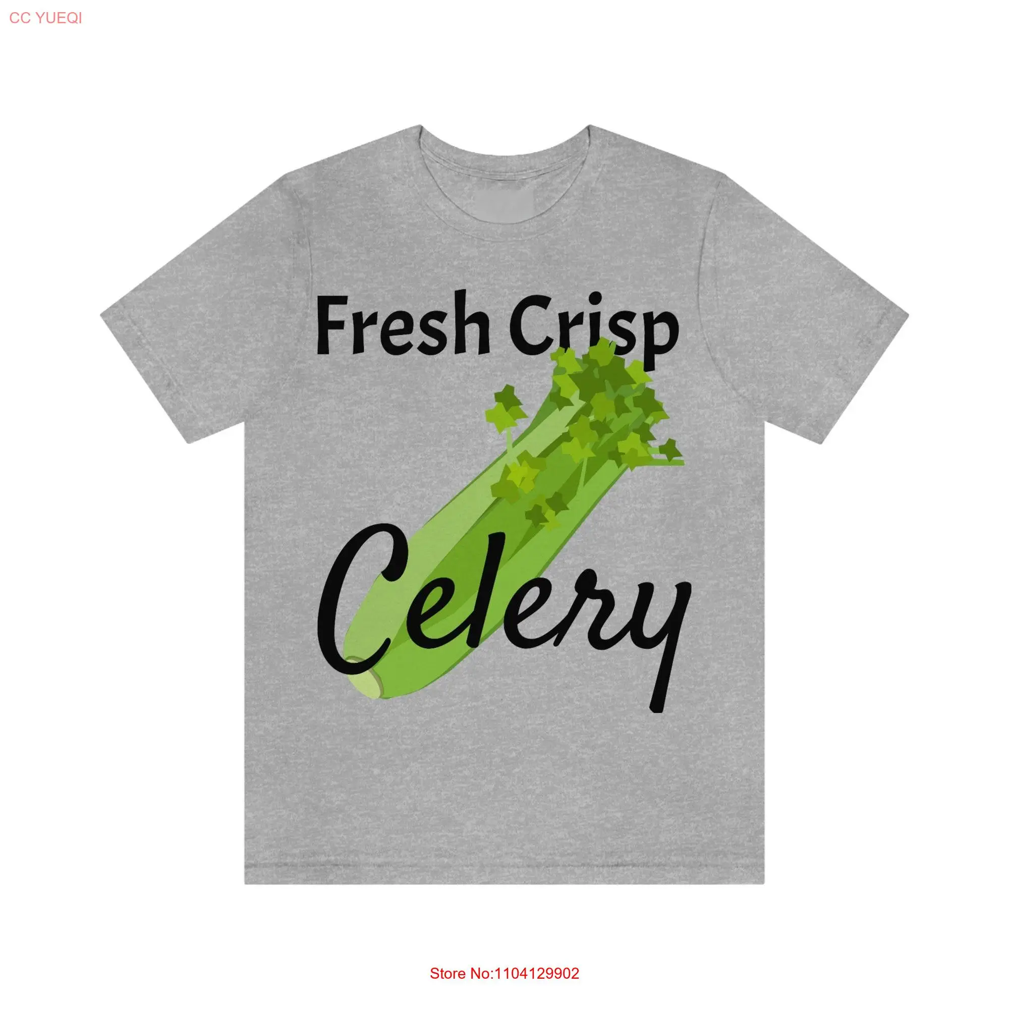 Celery T Shirt Funny Food Jersey  long or short sleeves