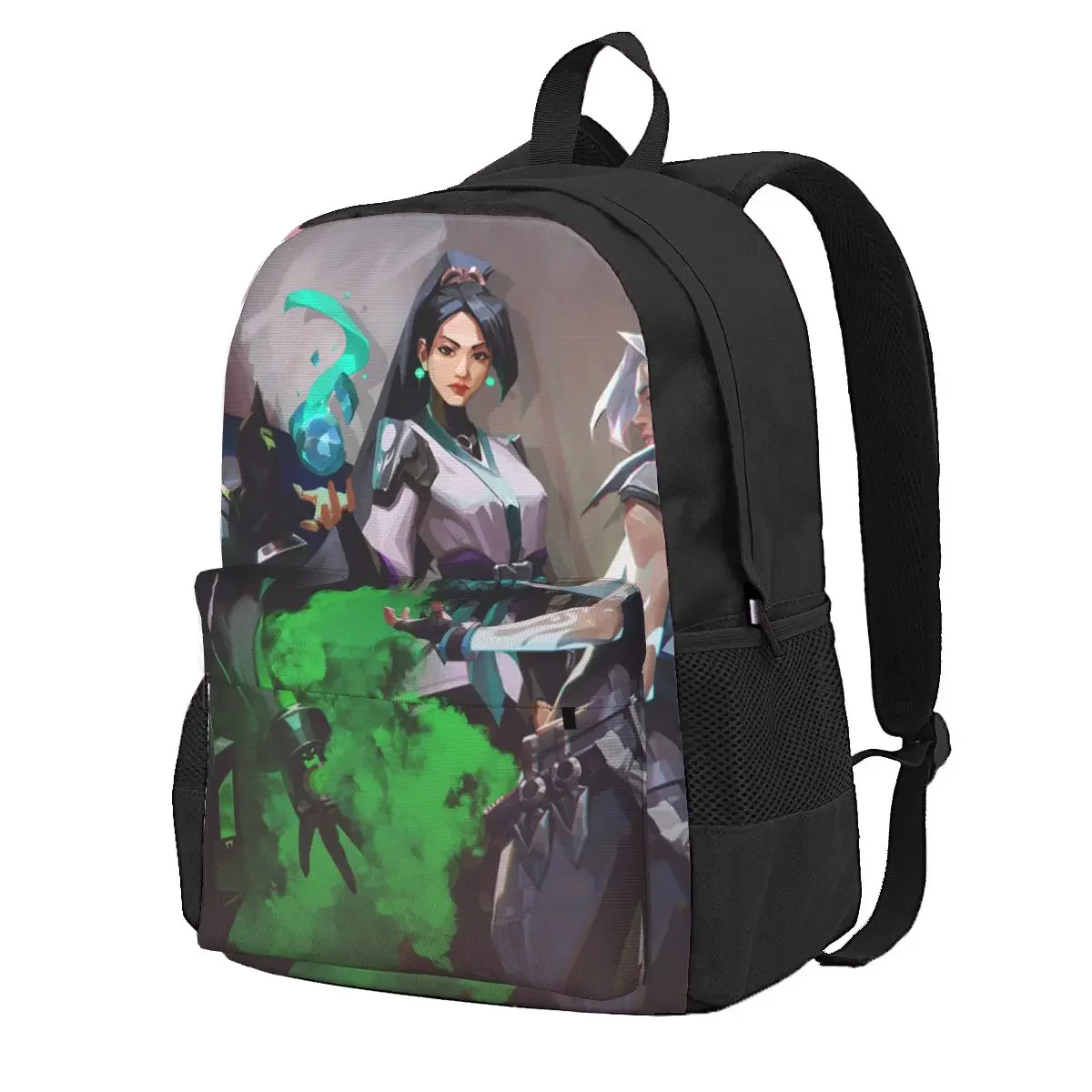 Valorant Shooting Game Computer Student Backpack School Bag Hiking Travel Daypack for Boys Girls Fashion Bookbag Shoulder Bags
