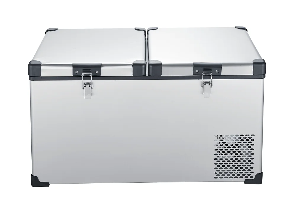 Car Fridge 95L Portable Refriger Dual-Zone DC 12V/24V AC 110V /240V Portable RV Refrigerator