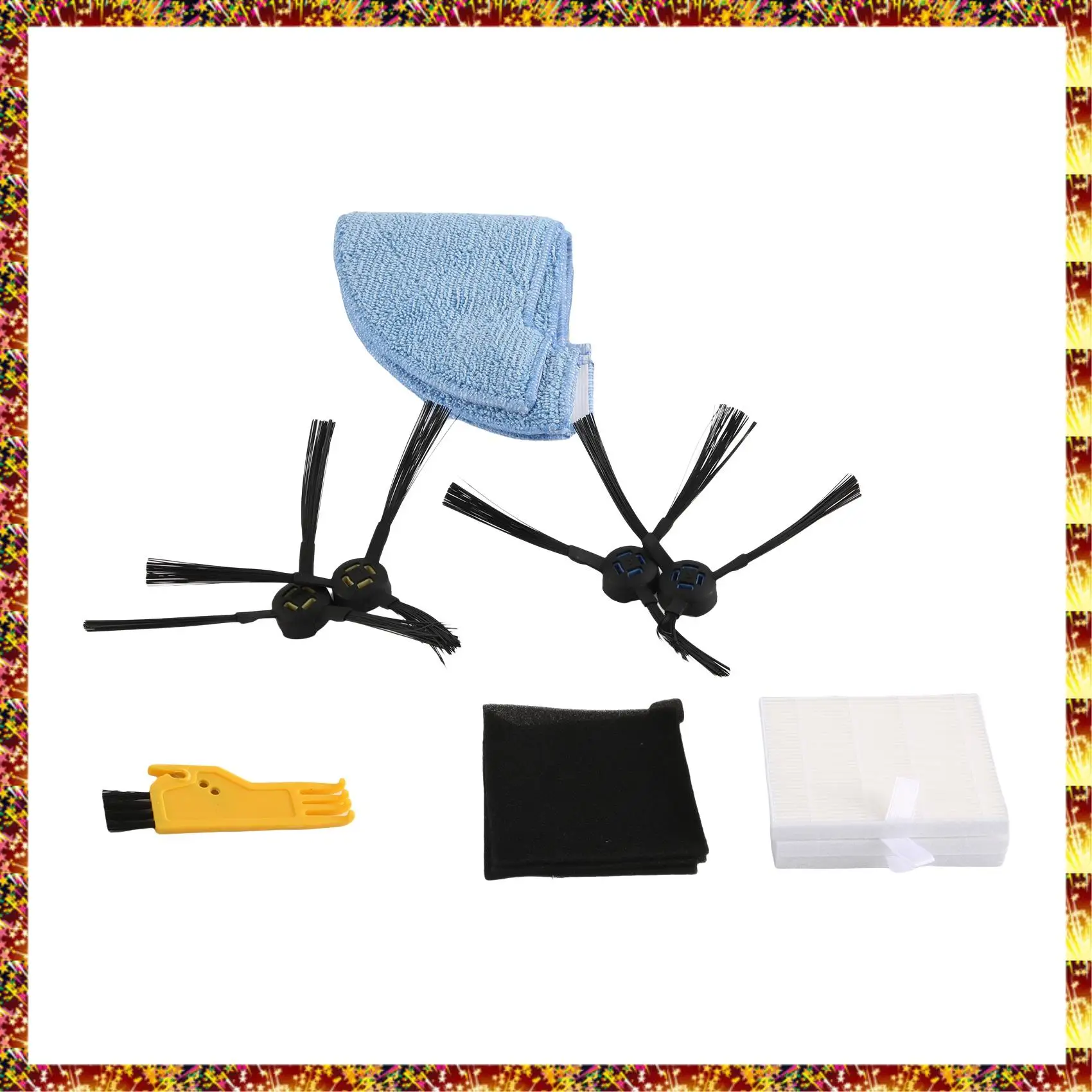 Agoup substituição filtro escova limpar peças de reposição conjunto acessório para ilife v80 v85 zaco v80 v85 robô aspirador pó