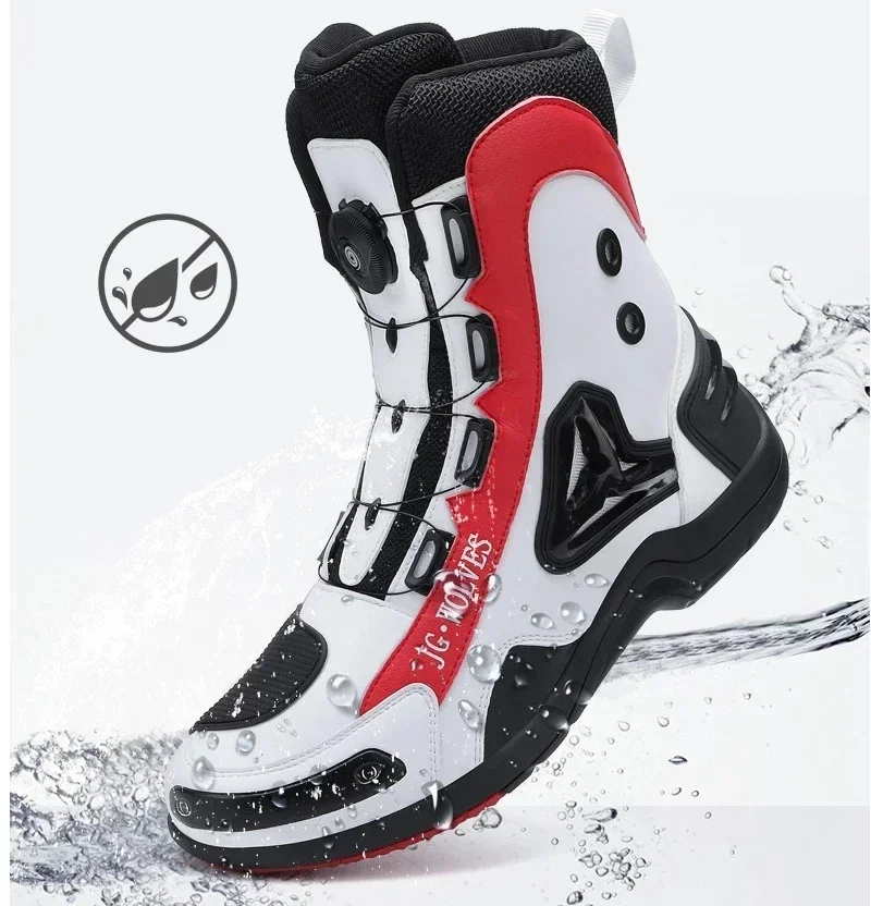 Riding Tribe  Motorcycle Boots Men Motocross Botas Moto Motorboats Shoes Motorbike Racing Career Bicycle Speed Boots