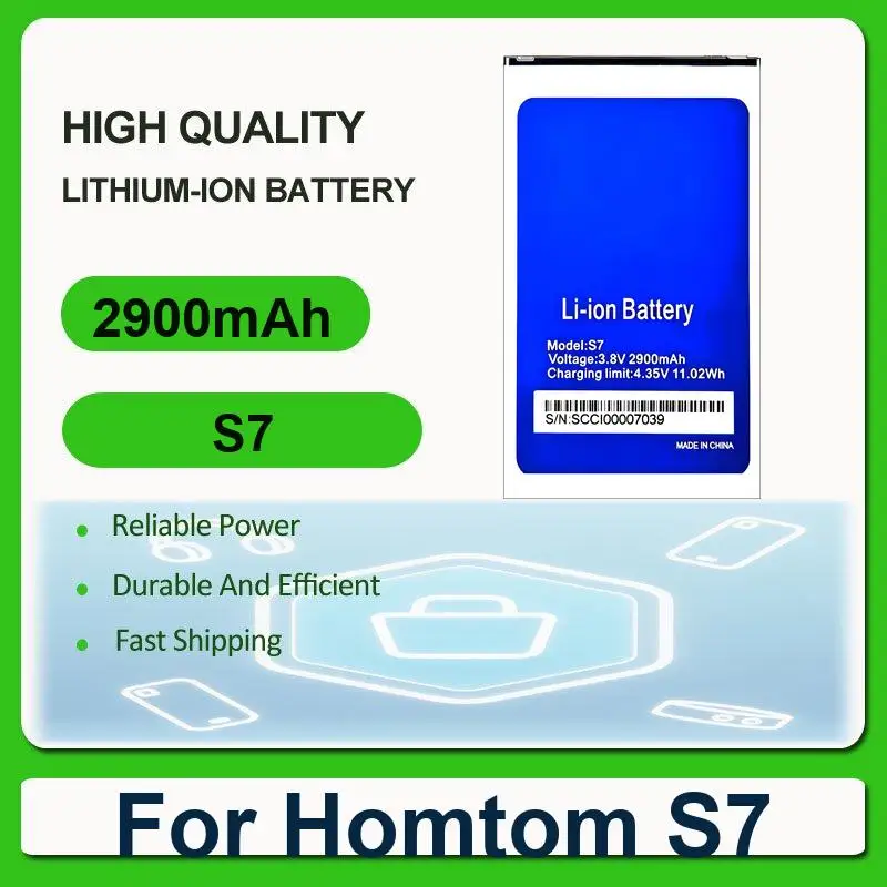 Аккумулятор для Homtom HT70 S99 ZOJI Z8 5.0 дюймов MTK6750 HT7 Pro S16 S7 Z6 Z7 S8 5.7 HT6 Oukitel K6000 Ulefone Power DOOGEE T6 HT37