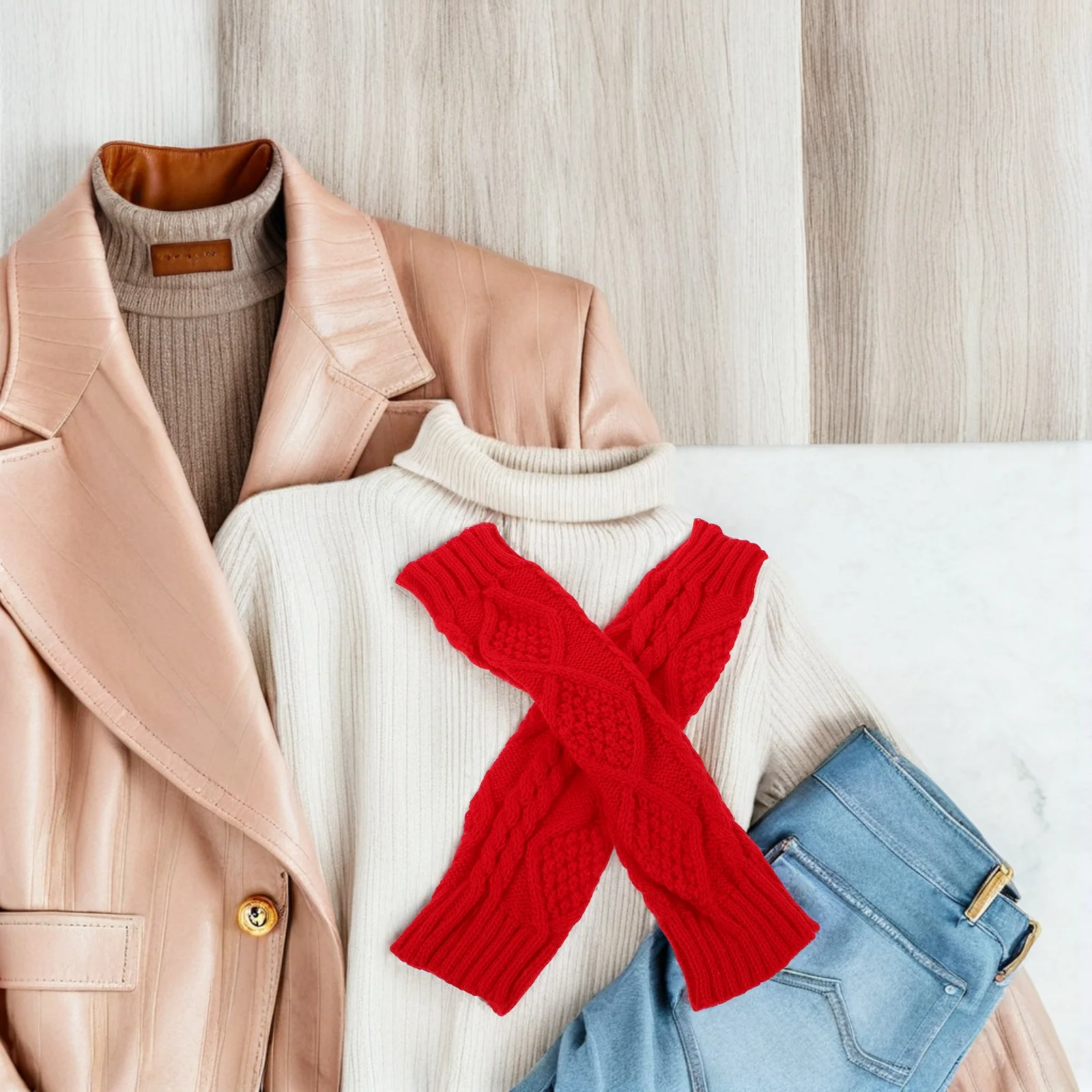 

8 шт. зимние вязаные митенки-наперстники с отверстиями для большого пальца для мужчин и женщин, удлиненные, мягкие, удобные