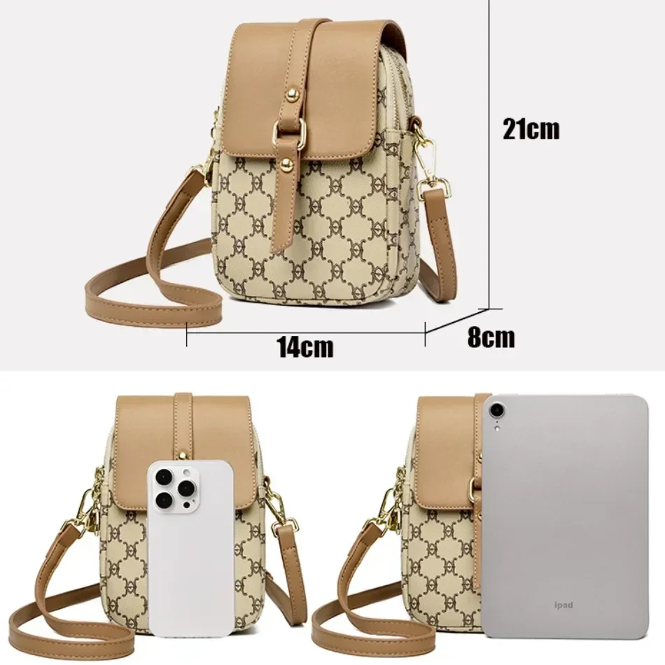 Luxury Brand Retro Handbag Mobile Phone Bag Designer Women\'s Single Shoulder Crossbody Bag Women\'s Mini Square Bag Sac A Main