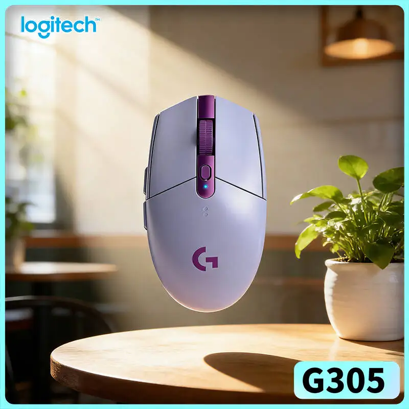 

Беспроводная игровая мышь Logitech G305, 12000 DPI HERO, 6 кнопок, 250 часов автономной работы, 99 г, технология LIGHTSPEED, для ПК, Mac, ноутбуков