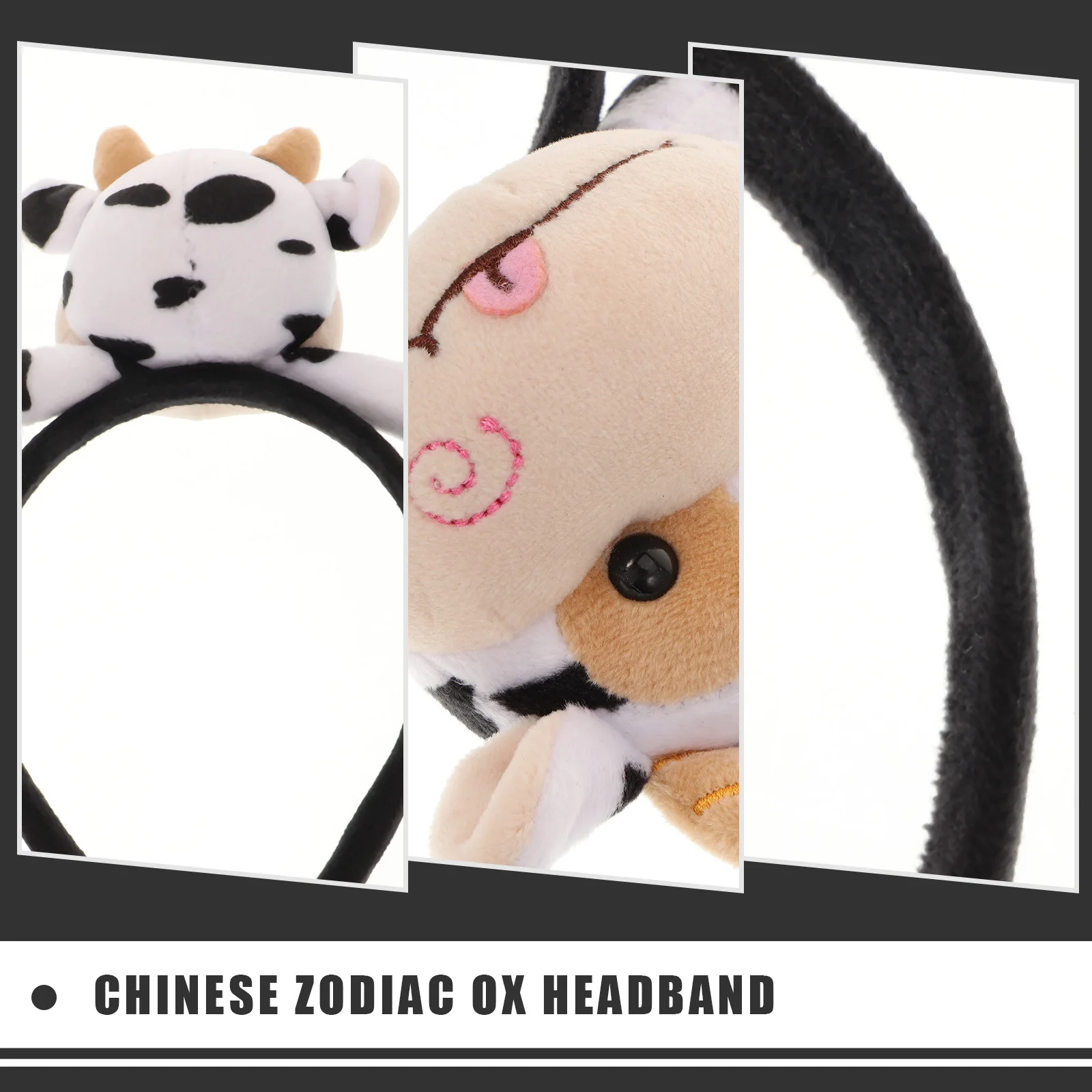 

2 Pcs Spring Festival Hair Accessories Hoops Ornaments Exquisite Design Headband