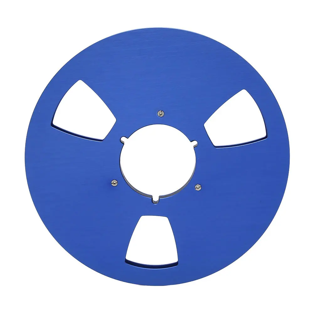 1/4 10,5 inch blanco tape reel aluminiumlegering 3 gaten lege tape reel vervanging openingsmachine onderdeel