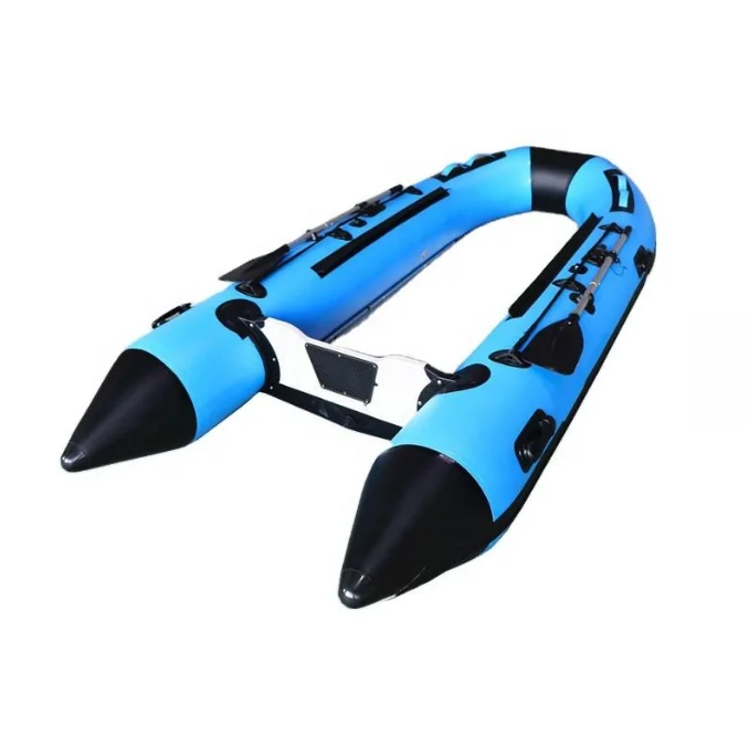 380cm 6 Person Heavy Duty PVC Inflatable Boat Sturdy Aluminum Floor Large Capacity Rowing Kayak For Outdoor Rescue Water Sports