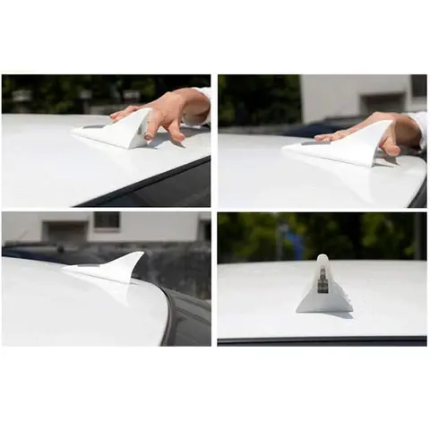 범용 자동차 자동차 Led 경고 램프 태양 광 발전 상어 지느러미 안테나 장식 경고 신호 테일 라이트