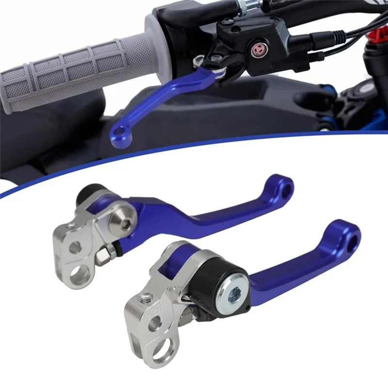 For Sur Ron Light Bee X/S Segway X260/X160 Brake Levers, Dirt Bike Clutch Brake Lever Adjustable Levers (Blue)