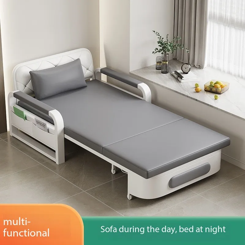 

Bed Single Sofa Bed Folding Dual-purpose Small Apartment Internet Celebrity Technology Cloth Folding Bed Telescopic