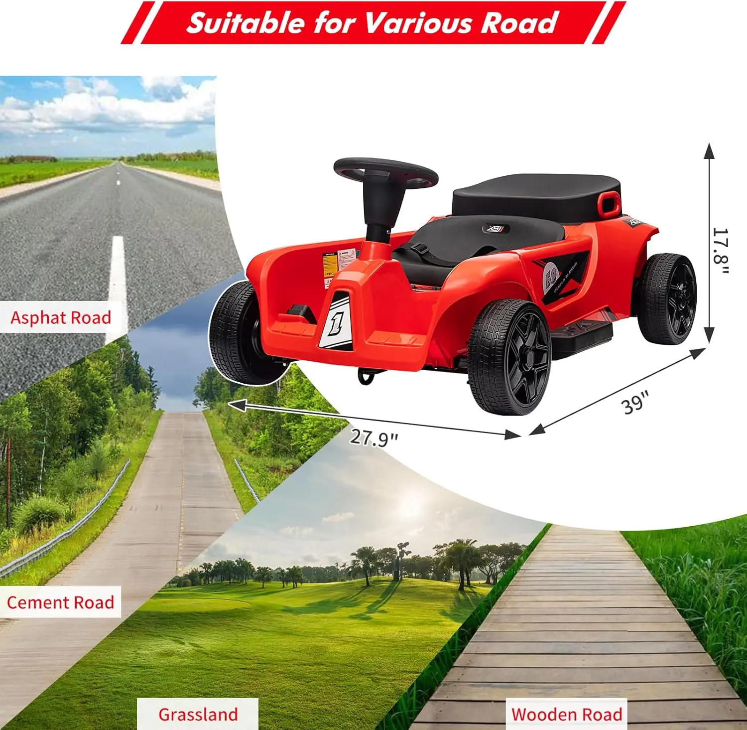 24V 2 Seaters Ride On Vehicles Toy with Remote Control for Kids,Inner+Outer Driver Pedal,2 * 7Ah Battery 2 * 120W Motors