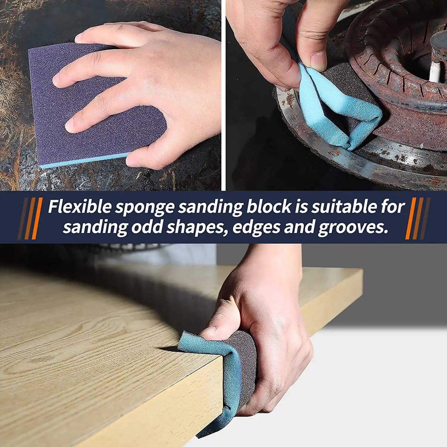 

drill sanding attachment 120Pcs 3Inch Sanding Discs with 2 & 3Inch Backer Pads and Sanding Sponge Sander for Drill Grinder Rotar