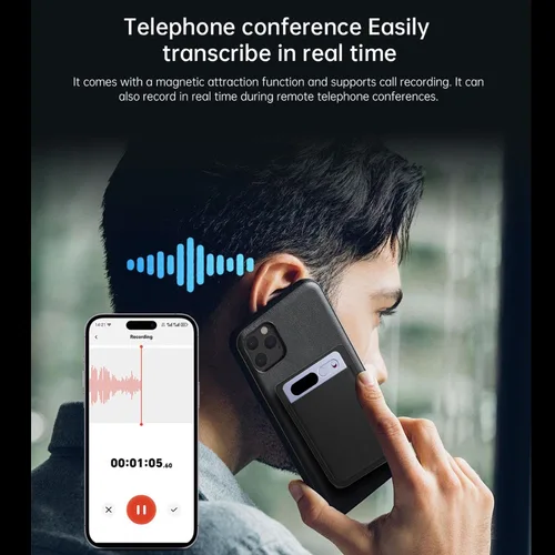 Imagen 2 del producto Note Caja grabadora de voz compatible con 118 idiomas, grabadora de audio con memoria de 64 GB, grabadora de voz AI para conferencias, reuniones y llamadas