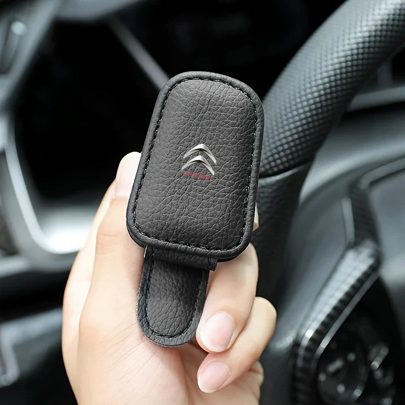 

Universal Car Sunglasses Holder Car Magnetic Clip For Citroen C1 C2 C3 C4 C5 C6 C5X E-C4 C-Crosser C4 Cactus Berlingo Elysee
