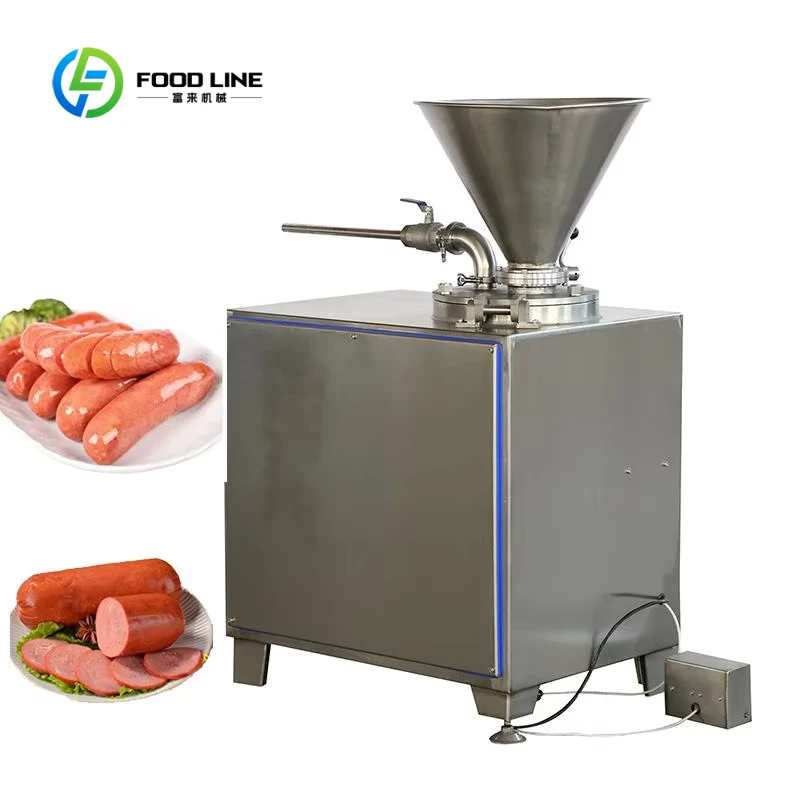 Customized Fully Automatic Pneumatic Table Top Sausage Stuffing Mixer Stainless Steel Commercial Sausage Filling Machine