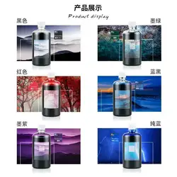 Large Capacity 200/500ml Non Carbon Non Blocking Pen Color Ink, Writing Ink For Students