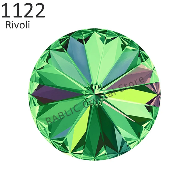 (1 Piece) Original from Austria 1122 Rivoli Round Stone (No Hole) Foiled Rhinestone for DIY Jewelry Making Nail Art Decoration